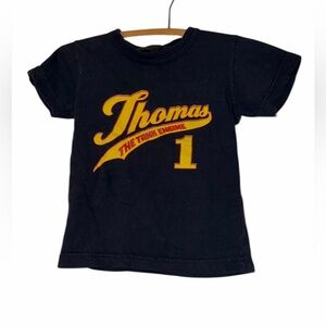 Vtg Thomas The tank engine boys CHANGES black t shirt 4T graphic screen print